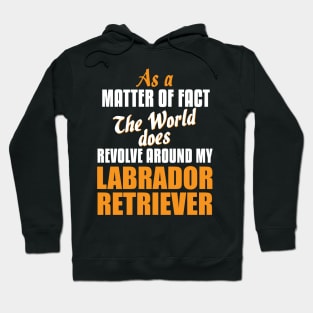 Actually World Revolves Around My Labrador Retriever Hoodie